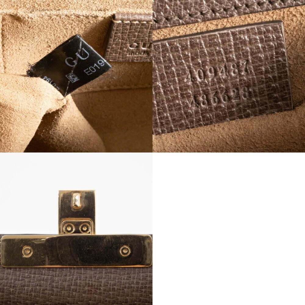 GUCCI Brown Leather Shoulder Bag - Picture 14 of 16